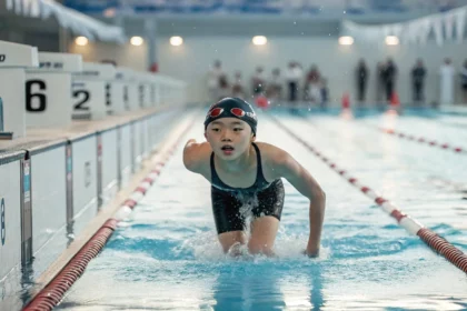 chinese swimmer sets record