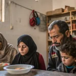 gaza family struggles food