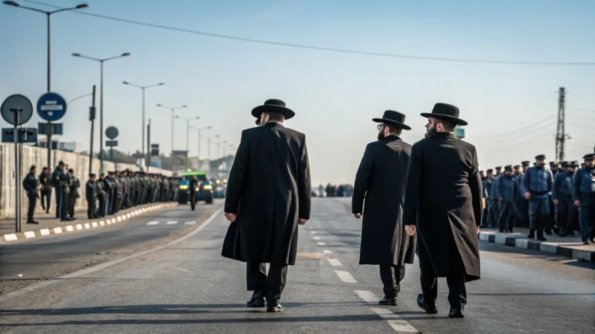 ultra orthodox funeral tension