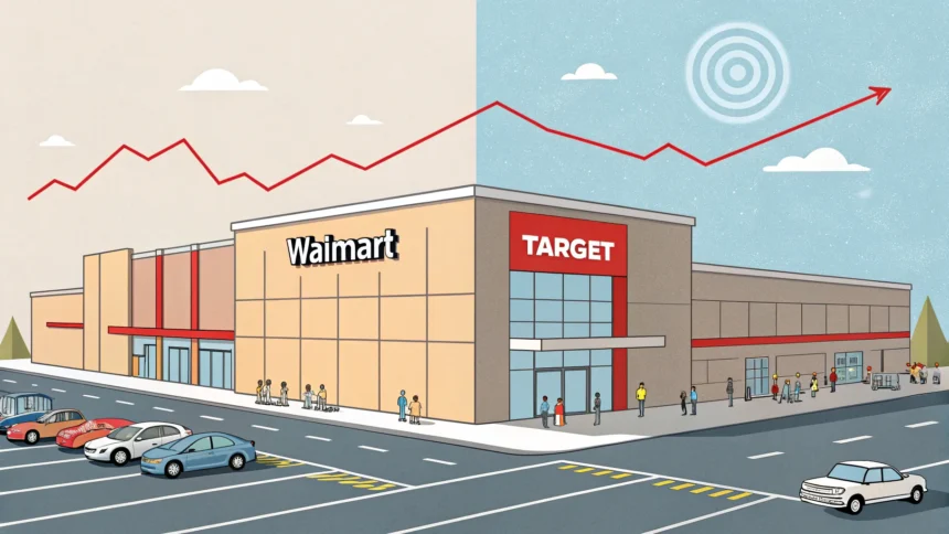 walmart target sales trends