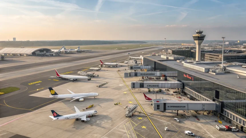 brussels airport faces flight disruptions operational