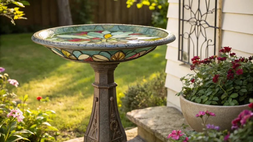 tiffany style bird bath budget